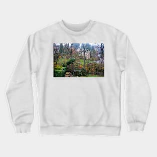 Fall Raking in Geneva. 2012 Crewneck Sweatshirt